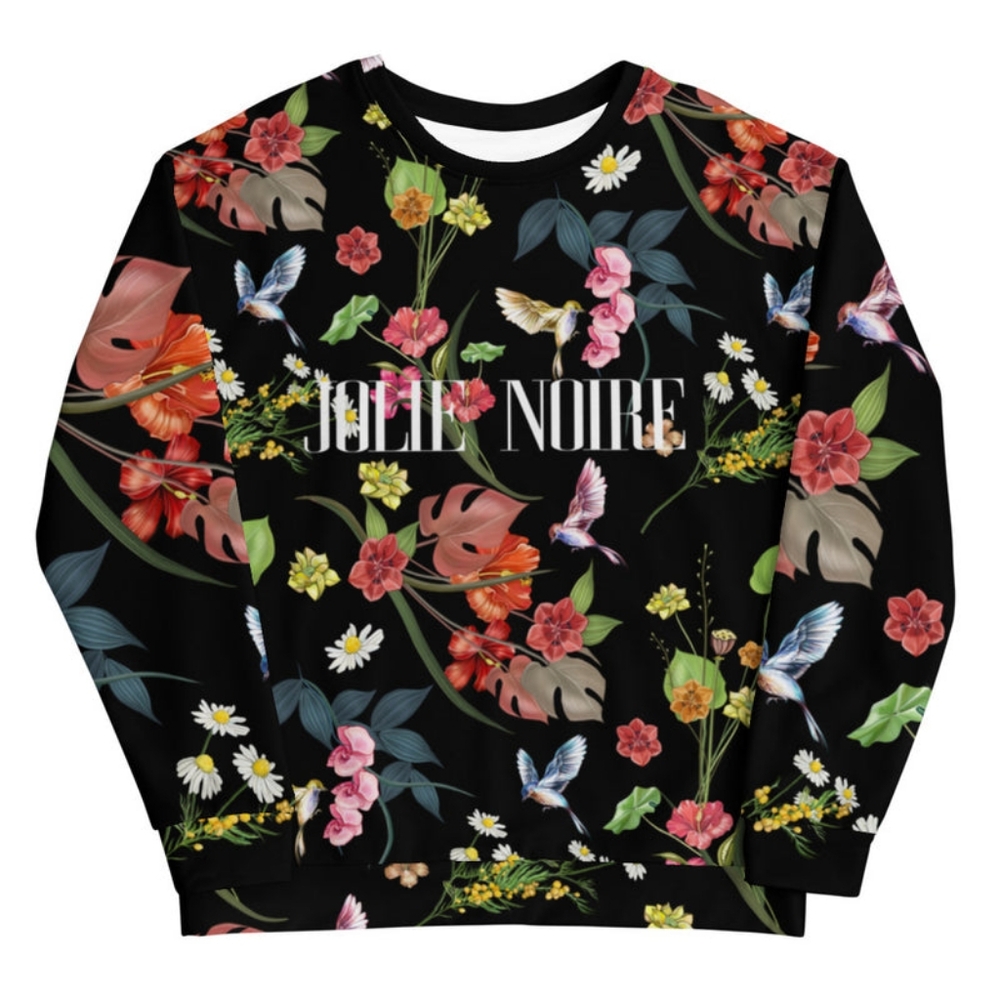 Jolie Noire Premium Floral Sweatshirt